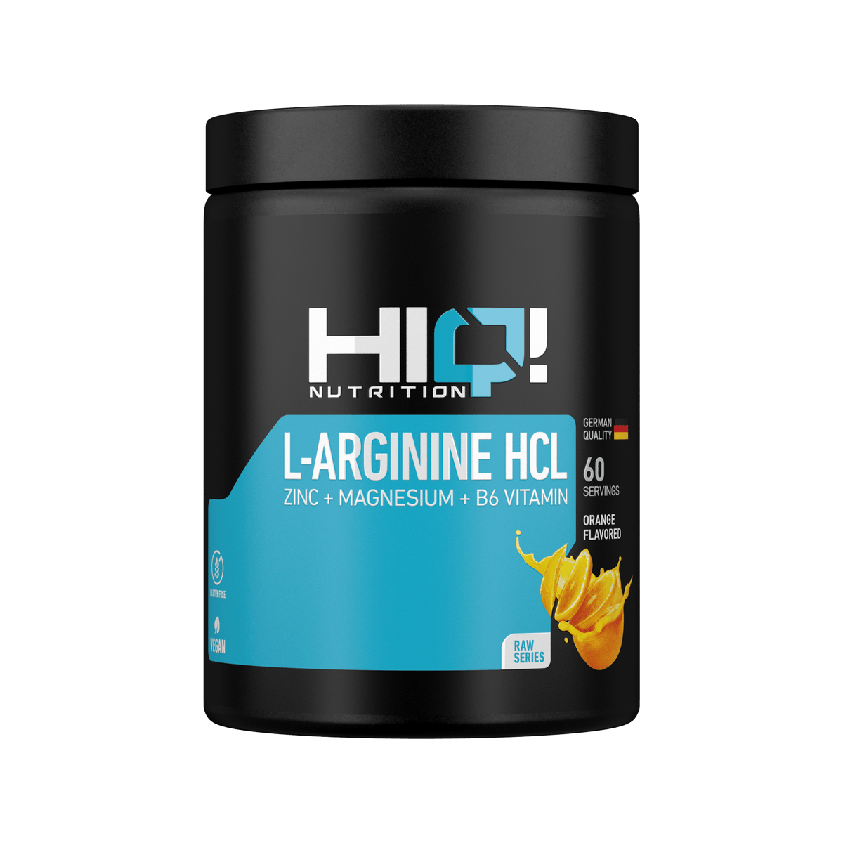 HIQ  L-Arginine Hcl Zinc + Magnesium + B6 Vitamin 480g