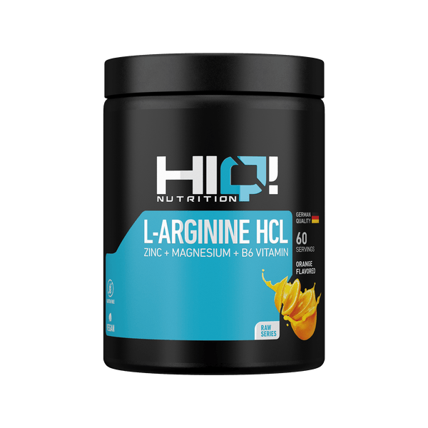 HIQ  L-Arginine Hcl Zinc + Magnesium + B6 Vitamin 480g