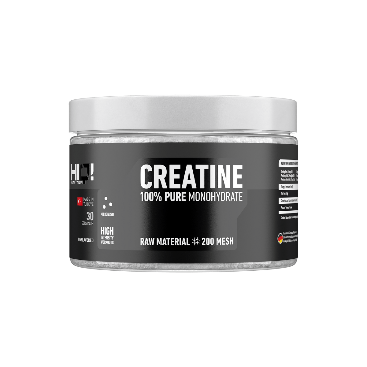 HIQ Creatine 150g Unflavored