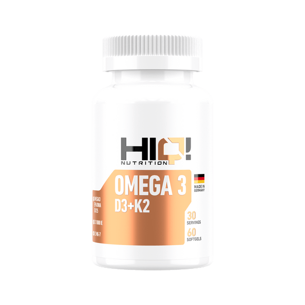 HIQ Omega3 D3+K2 Premium Complex 60 Softjel