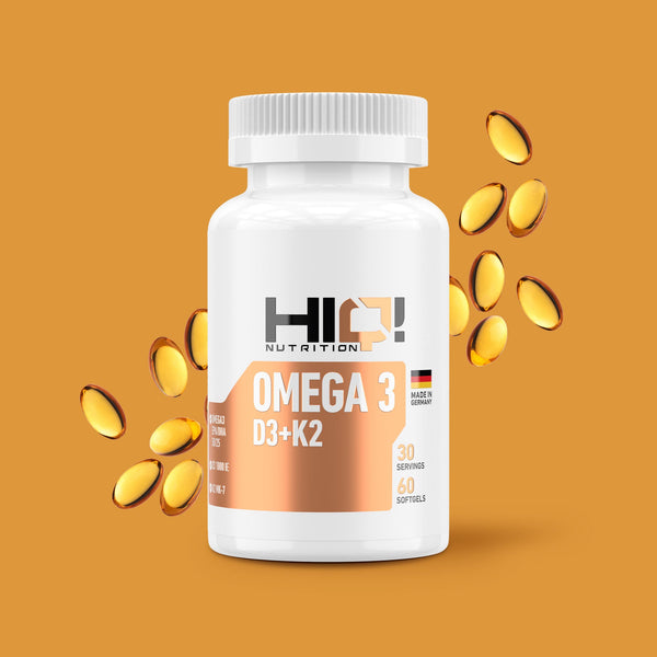 HIQ Omega3 D3+K2 Premium Complex 60 Softjel